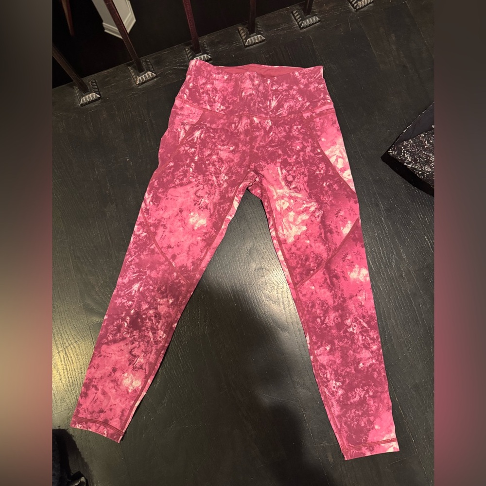 Sweaty Betty pink tie dye leggings xs